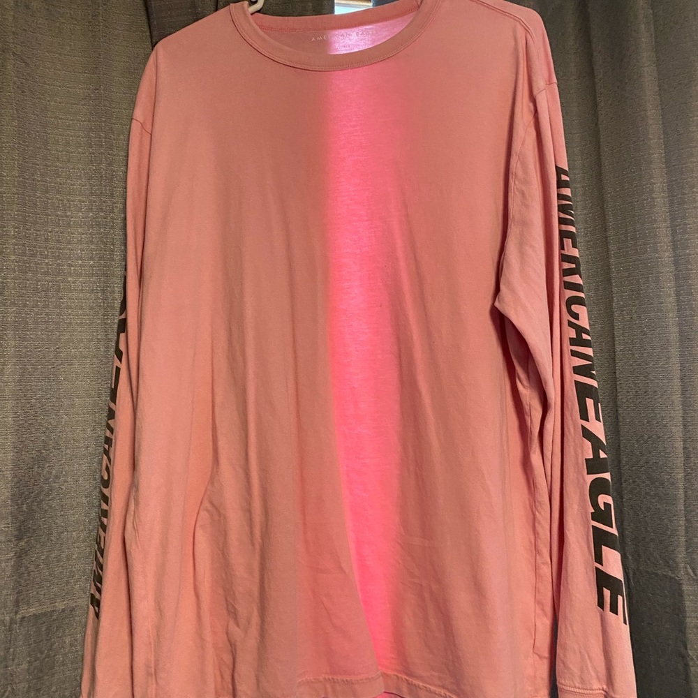 American Eagle Pink Logo Long Sleeve